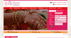 Desktop Screenshot of grandmatrimony.com